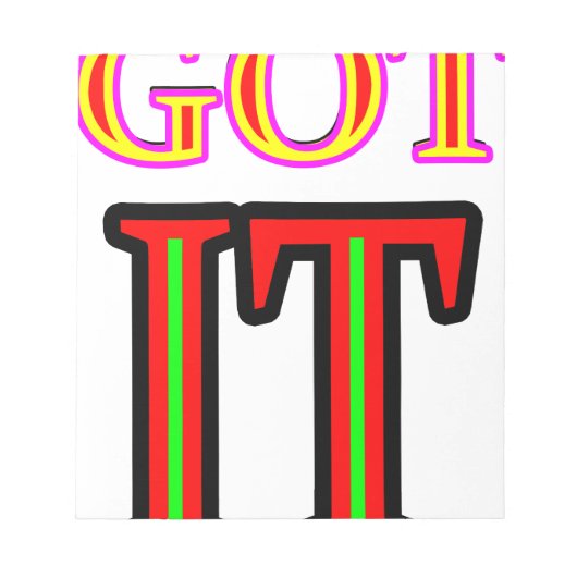 得られたIT4 jgibney博物館のZazzleのギフト ノートパッド (正面)