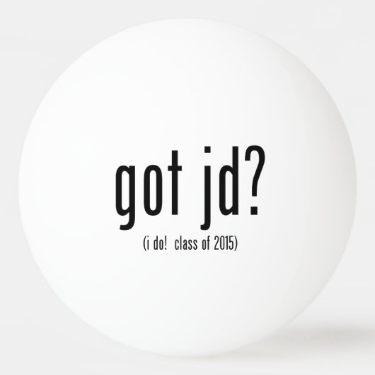 得られたjdか。 (私は! 2015年のクラス) 卓球ボール (正面)