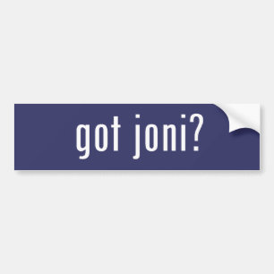 得られたjoniか。 バンパーステッカー