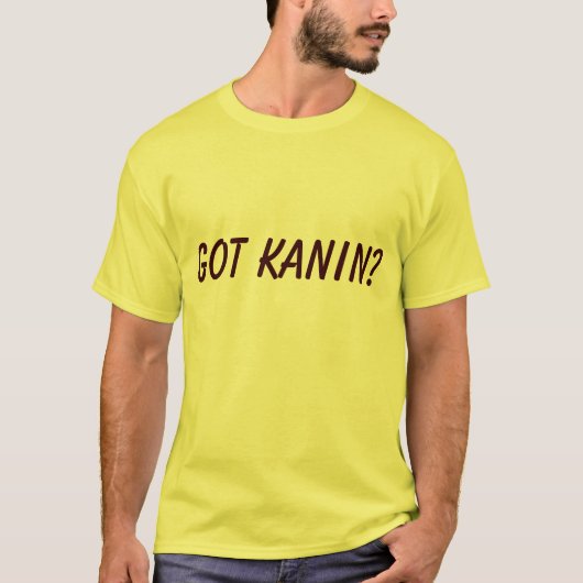 得られたKANINか。 Tシャツ (正面)