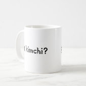 得られたkimchiか。 コーヒーマグカップ (正面左)