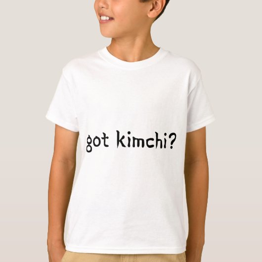 得られたkimchiか。 tシャツ (正面)