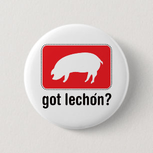 得られたLechon -赤 缶バッジ