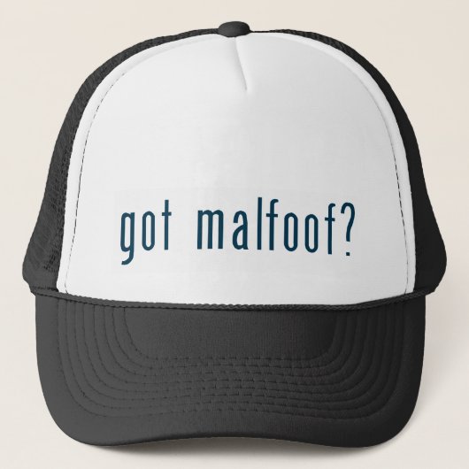 得られたmalfoof キャップ (正面)