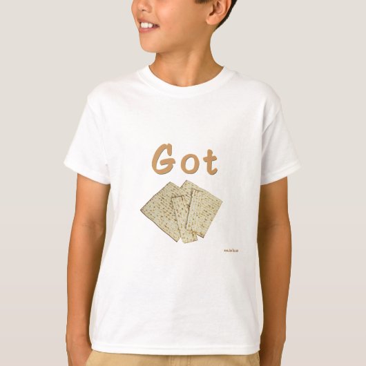 得られたMatzohの過ぎ越しの祝いのギフト Tシャツ (正面)