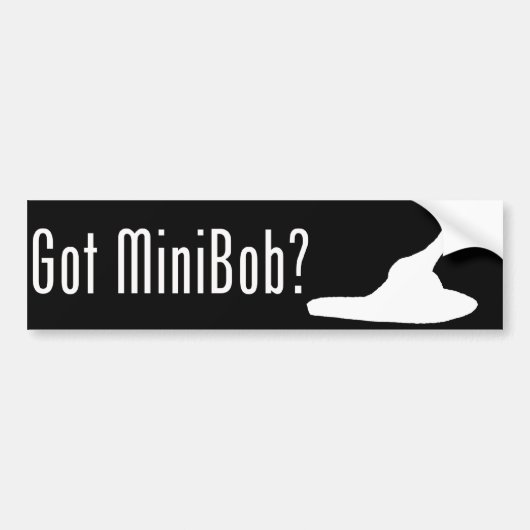 得られたMiniBobか。 バンパーステッカー (正面)