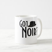 得られたNoirか。 ソフト帽のマグ コーヒーマグカップ (正面右)