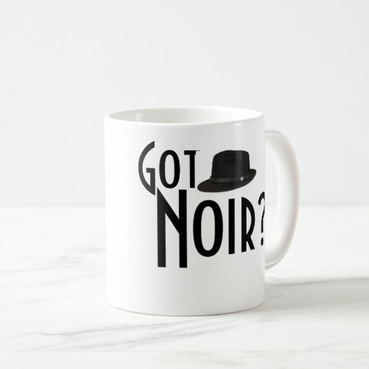 得られたNoirか。 ソフト帽のマグ コーヒーマグカップ (正面右)