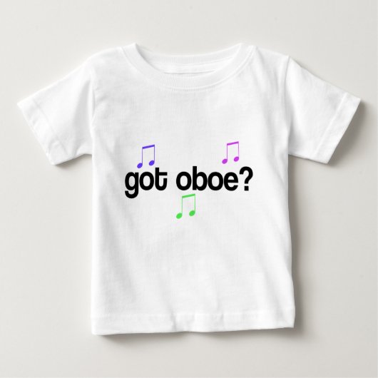 得られたOboeは音楽Tシャツをからかいます ベビーTシャツ (正面)