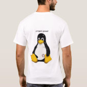 得られたpeguin力 tシャツ (裏面)