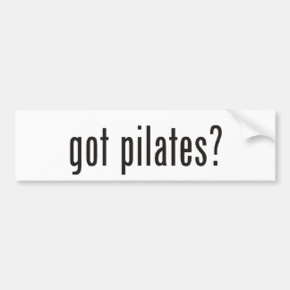 得られたpilatesか。 バンパーステッカー