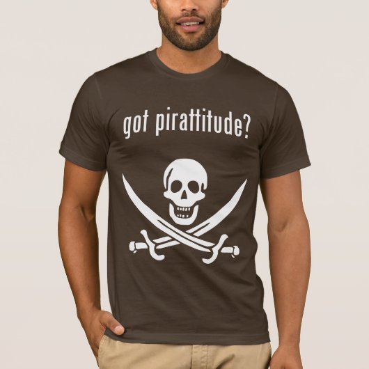 得られたpirattitudeか。 tシャツ (正面)