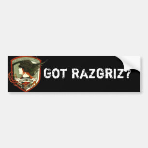 得られたRazgrizか。 バンパーステッカー