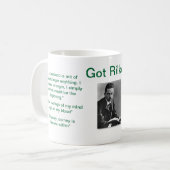 "得られたRilke " コーヒーマグカップ (正面左)