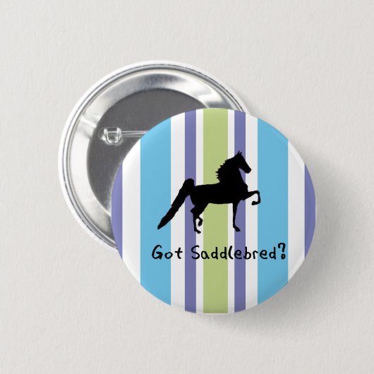 得られたSaddlebredか。 缶バッジ (正面&裏面)