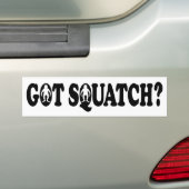 得られたSQUATCHか。 -バンパーステッカー バンパーステッカー (車上)