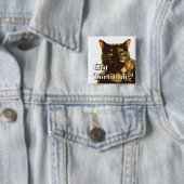 得られたTortitude 2インチの正方形ボタン 缶バッジ (インサイチュ)