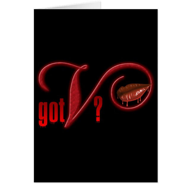 得られたV -吸血鬼の血 (正面)