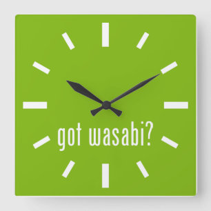 得られたwasabiか。 スクエア壁時計