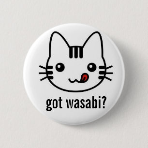 得られたwasabiか。 缶バッジ