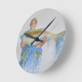 得られなかった遠くに ラウンド壁時計 (傾斜)