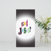 得イエスキリスト宗教的ブラックオーバル抽象芸術 (スタンド正面)