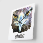 得ウサギ？ スクエア壁時計 (傾斜)