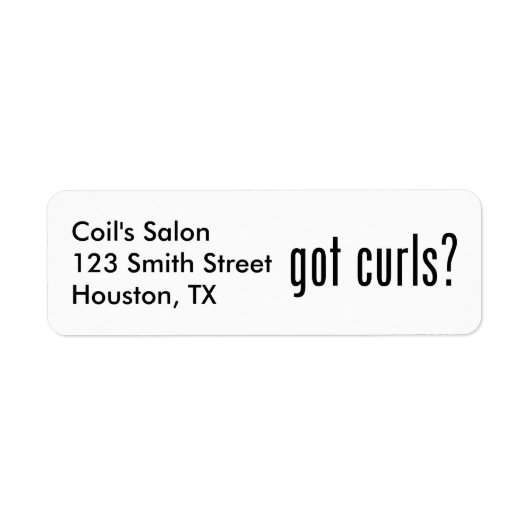 得カール？ ラベル (正面)