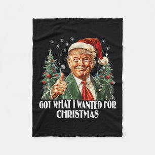 得クリスマスに欲しかった物 – トランプクリスマス フリースブランケット