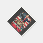 得クリスマストランプサンタ スタンダードカクテルナプキン (角)