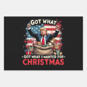 得クリスマストランプサンタ ラッピングペーパーシート (正面3)