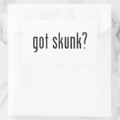 得スカンク？ 長方形シール (バッグ)