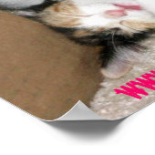 得ストレス?かわいい子ネコのポスター ポスター (角)