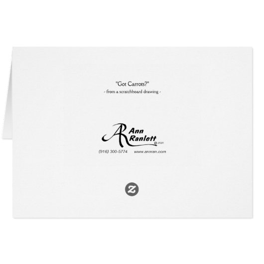 「得ニンジン？」 - Donkey Card (裏面横)