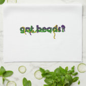 得ビーズ?マルディグラ キッチンタオル (折り畳み)