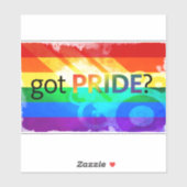 得プライドLGBTフラッグ楕円ウィンドウデカール シール (シート)