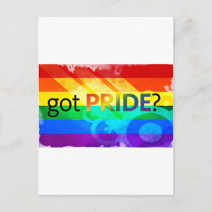 得プライドLGBT国旗 ポストカード