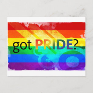 得プライドLGBT国旗 ポストカード