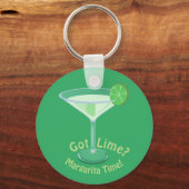 得ライム?マルガリータ・タイム！カクテルスローガン キーホルダー (正面)