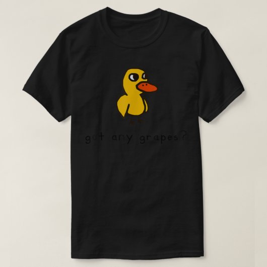 得任意のおもしろい葡萄 Tシャツ (デザイン正面)