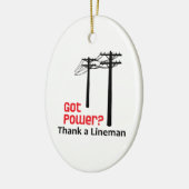 得力?リン感謝していマン セラミックオーナメント (左)