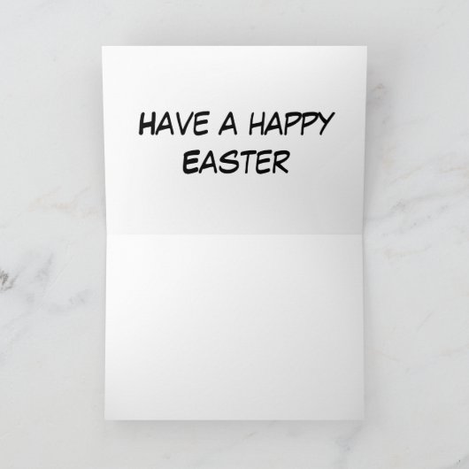 得卵？かわいい&イースターおもしろいのバニー漫画 シーズンカード (内部)