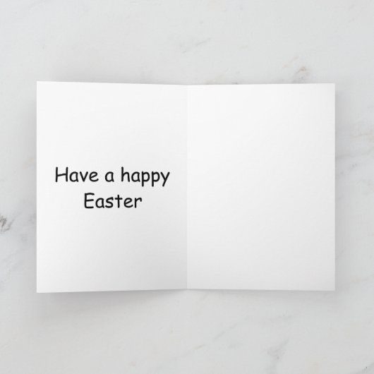 得卵？かわいい&イースターおもしろいのバニー漫画 シーズンカード (内部)