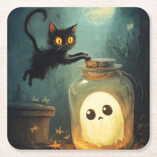 得君 スクエアペーパーコースター (正面)