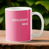 得問題？スプレッドシート遠くにピンクのグラデーション コーヒーマグカップ