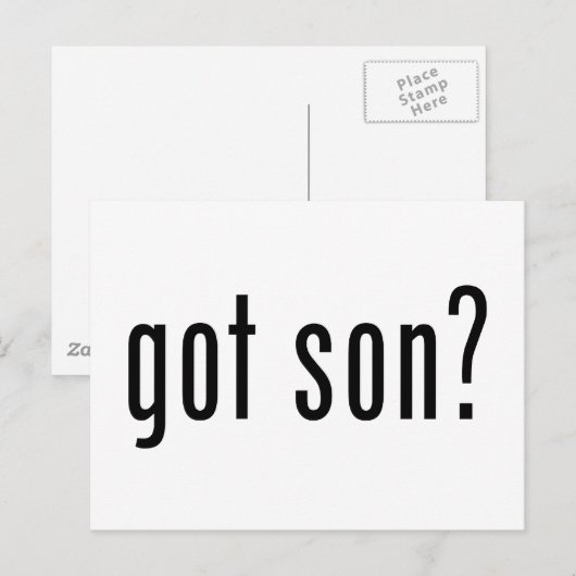 得息子？ ポストカード (正面/裏面)