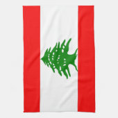得意気にレバノン人-レバノンがあること誇りを持ったな-レバノン キッチンタオル (縦)
