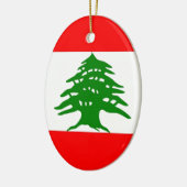 得意気にレバノン人-レバノンがあること誇りを持ったな-レバノン セラミックオーナメント (左)