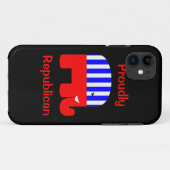 得意気に共和党員 Case-Mate iPhoneケース (裏面(横))