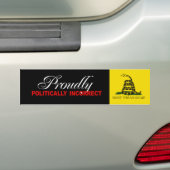 得意気に行政上不正確なバンパーステッカー バンパーステッカー (車上)